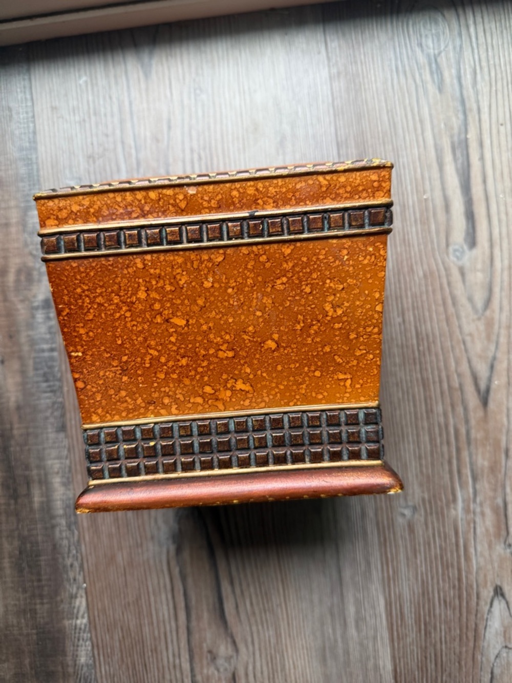 Orange Decorative Bathroom Accessory - Wash Cloth Holder